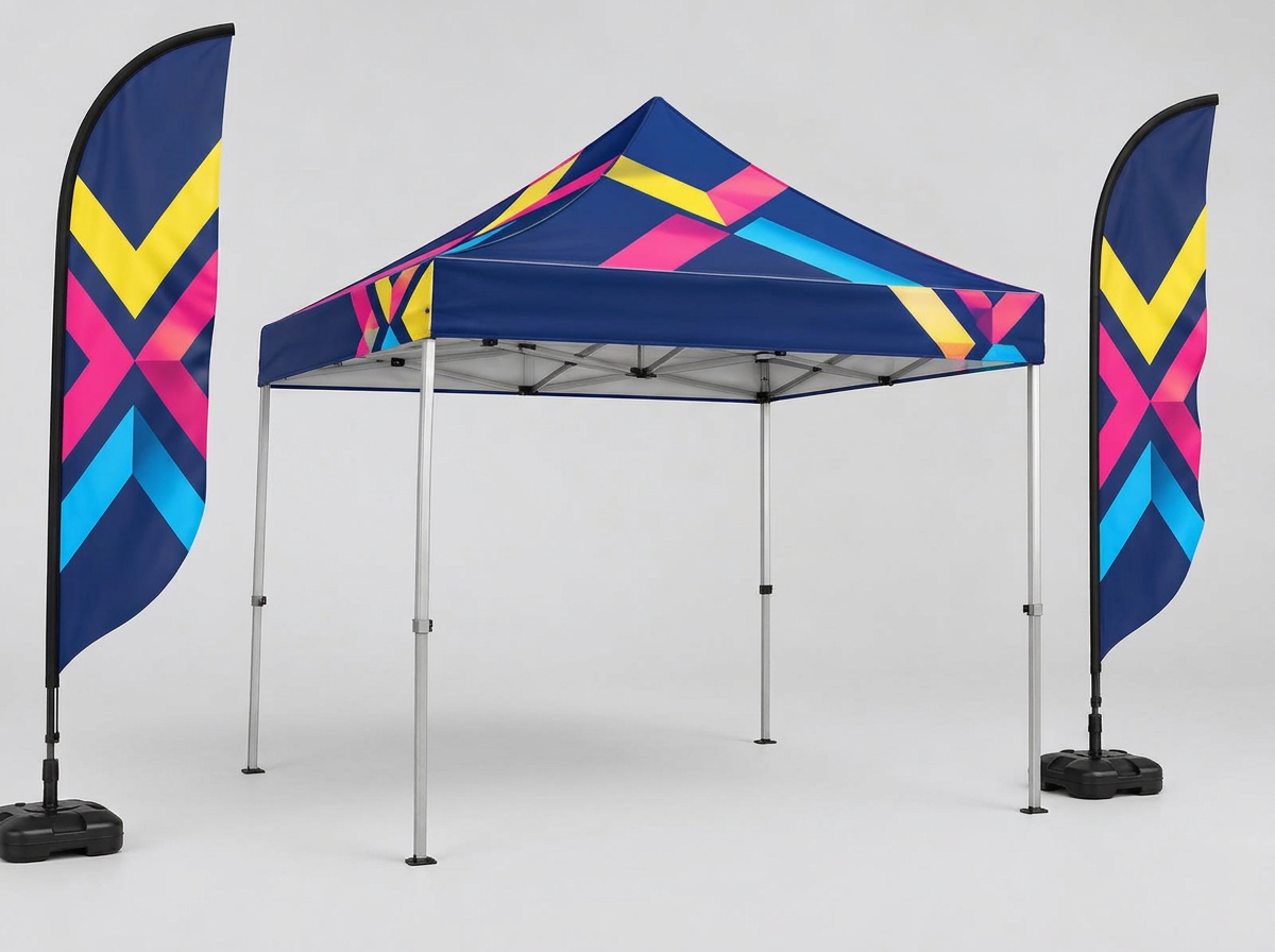 DOUBLE-SIDED MARKET DAY KIT complete branded package